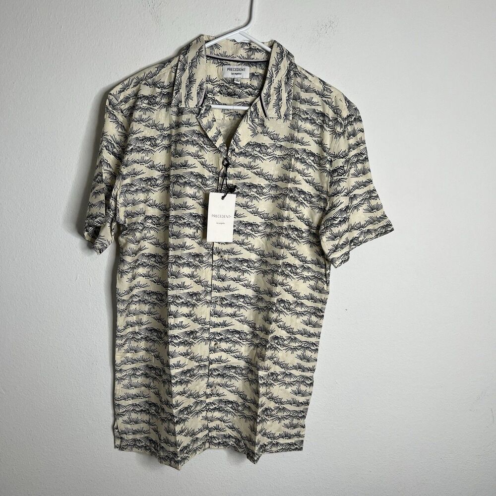 Precedent Los Angeles Men’s Hawaiian Shirt Short-Sleeve Size Large